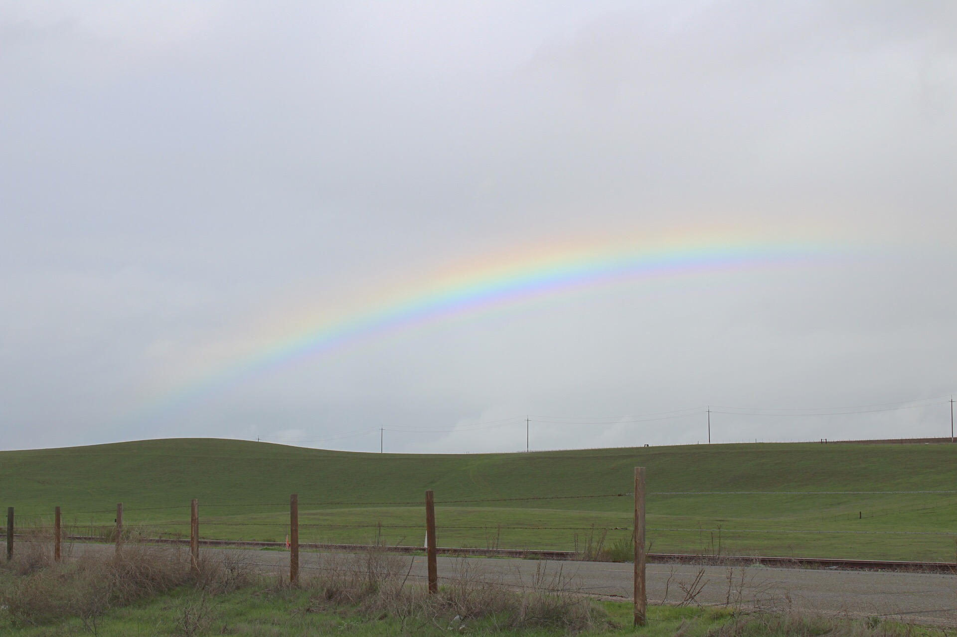Rainbow on Highway 101, January 11, 2017