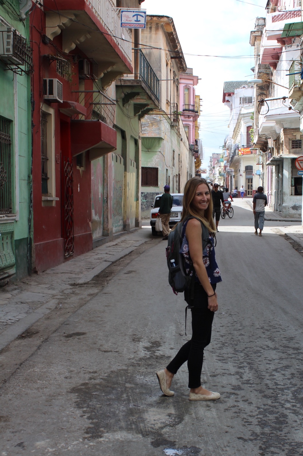 Larissa Bodniowycz in the Centro Area of Havana, Cuba.