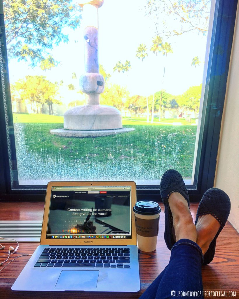 "Office" with a view at the Scottsdale, Arizona, USA library
