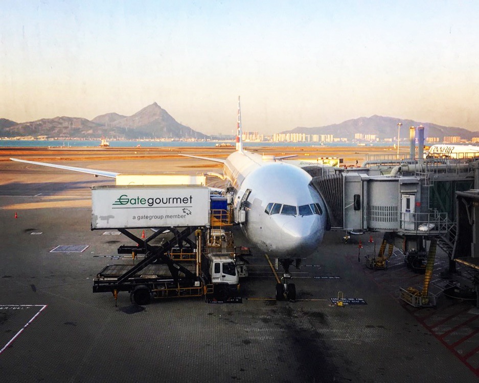 Hong Kong International Airport; solo female travel.