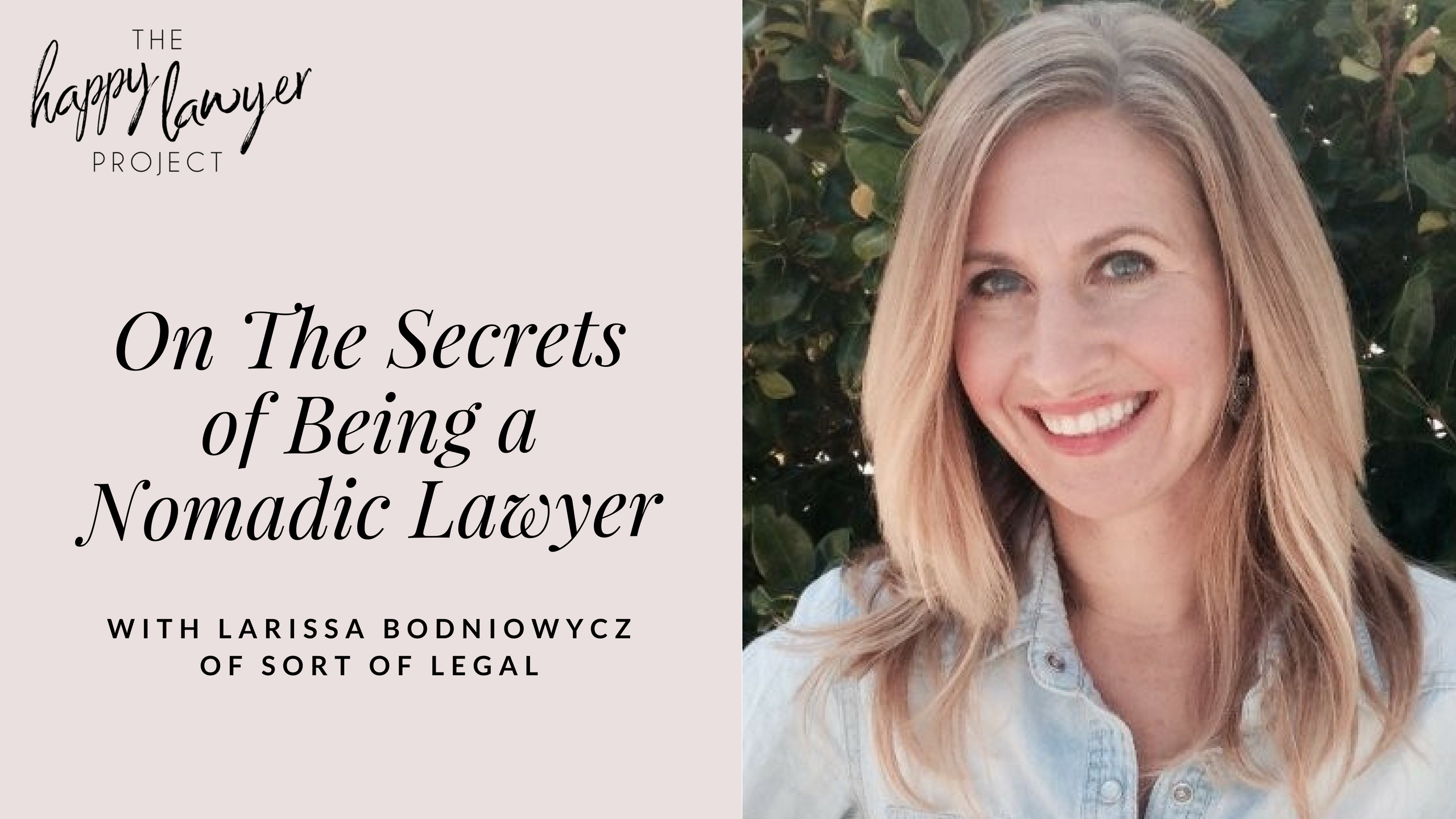 Happy Lawyer Project - Remote Attorney Larissa Bodniowycz