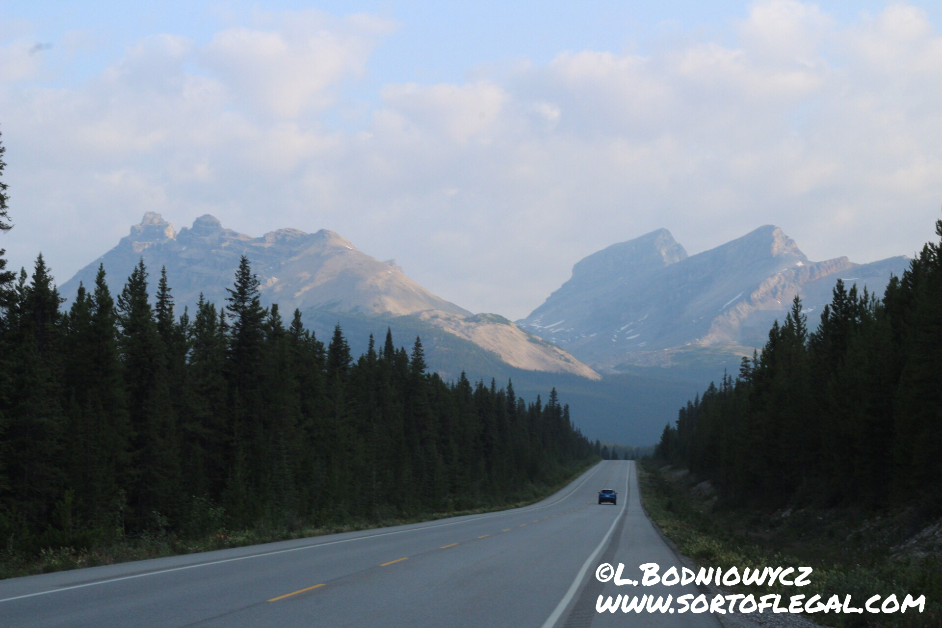 Driving to Day 1 Hike Banff, Canada