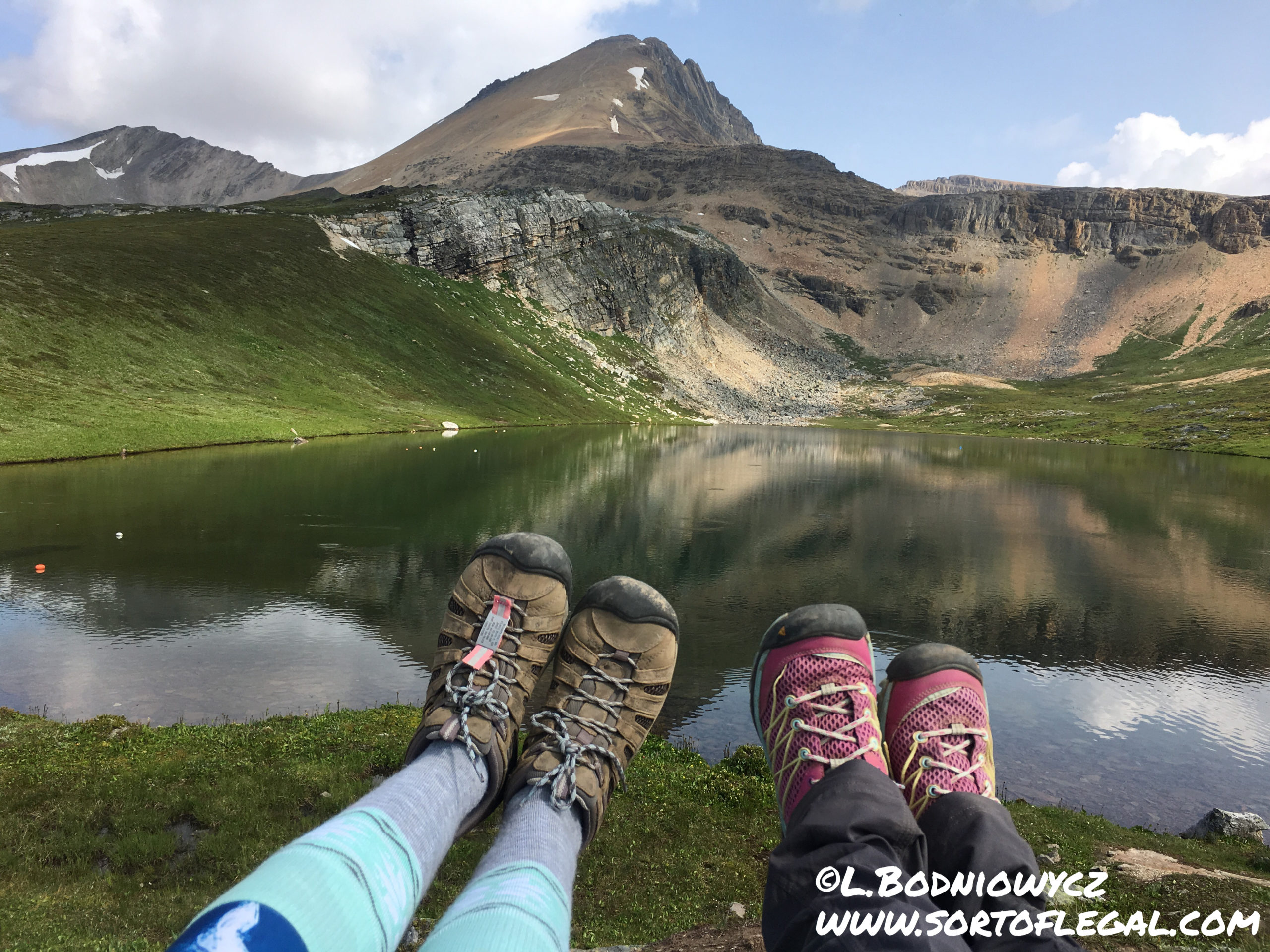 Girls Hiking Trip, Helen Lake, Banff Canada, Keen Women's Boots