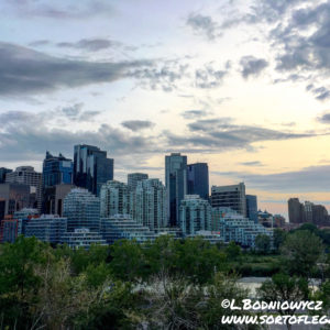 Calgary, Canada at Summer Sunset