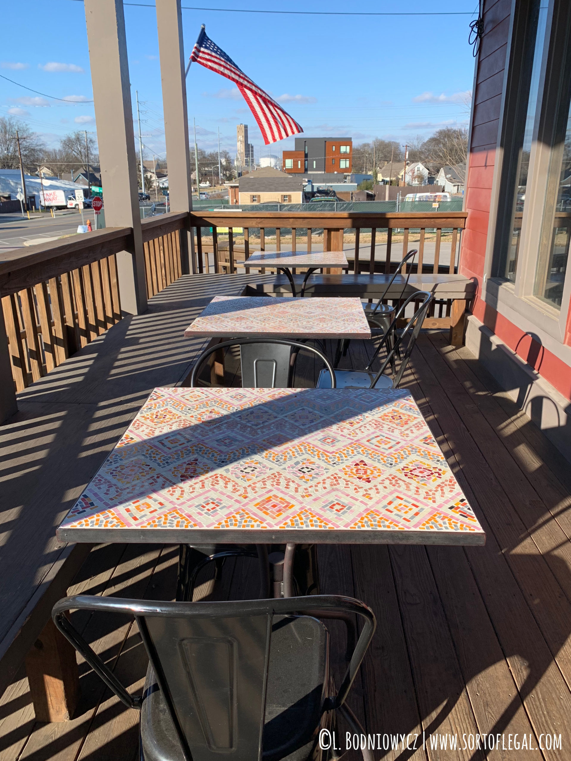 Red Bicycle Coffee, Best Coffee Shops, Nashville, Tennessee, Cute Outdoor Porch Seating