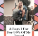 Frequent female solo and adventure traveler Larissa Bodniowycz talks about the three best bags for travel