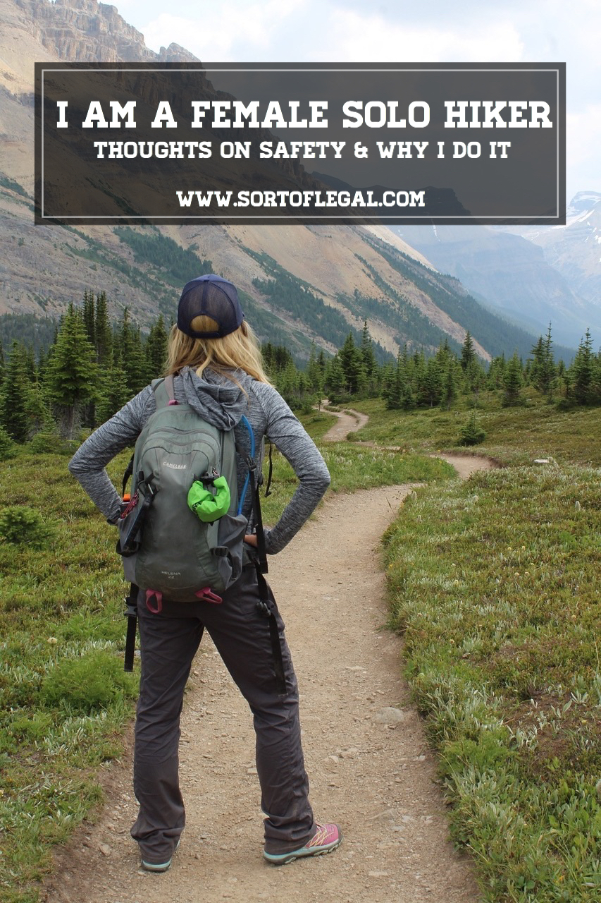 Larissa Bodniowycz frequent female solo hiker hiking in Banff, Canada