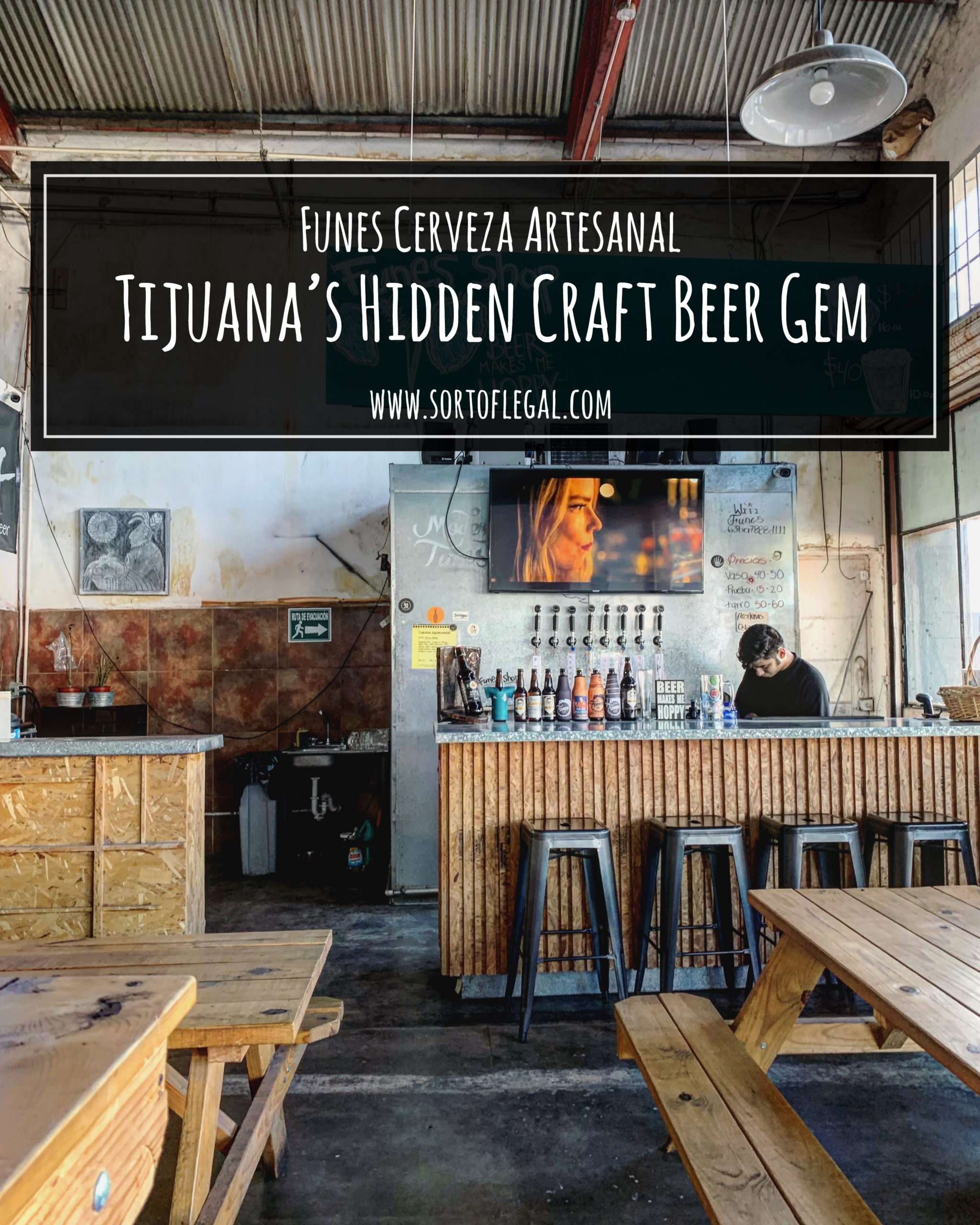 Simple Bar at Tijuana, Mexico's Nano Craft Brewery Funes Cervez Artesanal