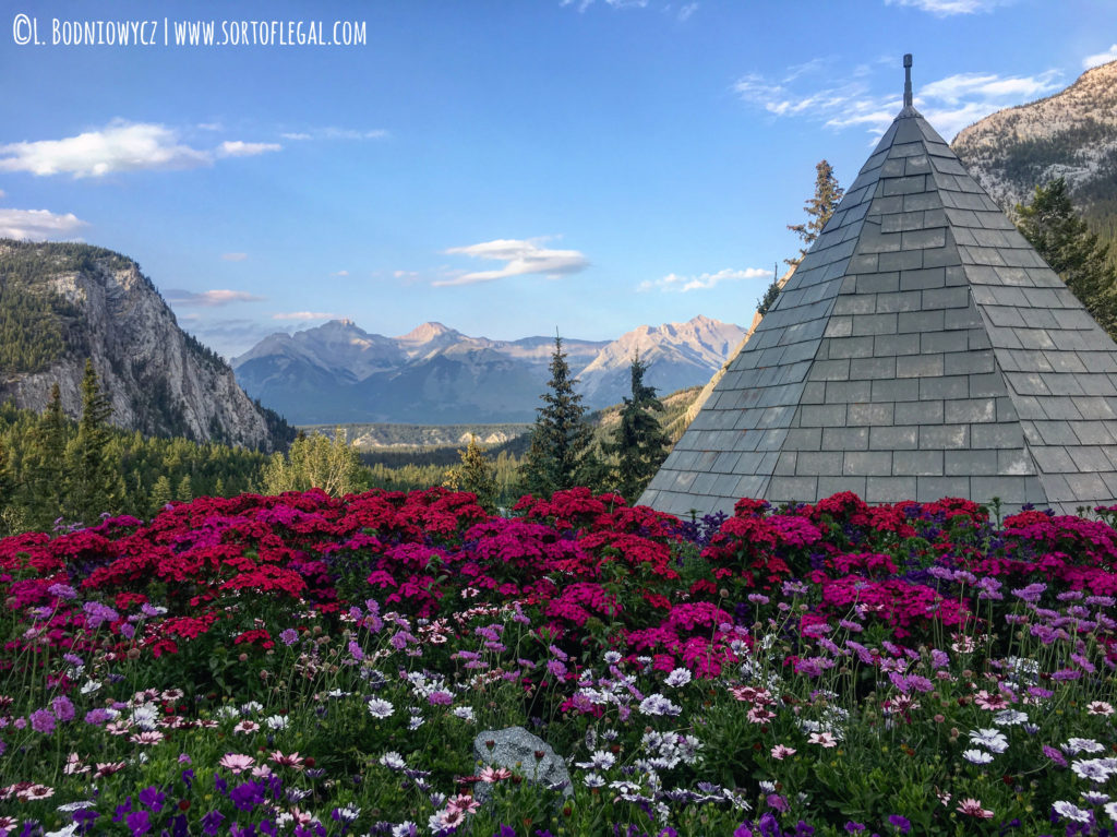 View from Famous Castle-like Fairmont Hotel, Banff Springs, Canada. Shot by Larissa Bodniowycz