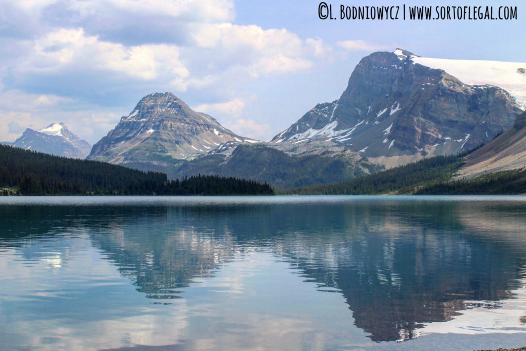 Bow Lake, Banff, Canada, Alberta Province. Shot by Larissa Bodniowycz