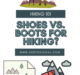 Header Cartoon Trail Runners v Hikers v Boots
