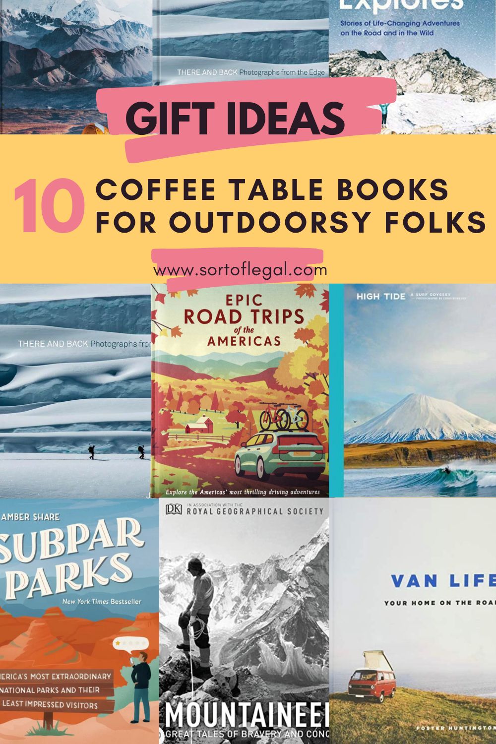 Gift Idea for Outdoorsy Folks: 10 Outdoor Coffee Table Books Title Image